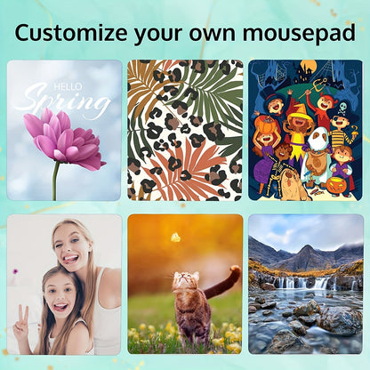 10pcs/20pcs/50pcs Sublimation Blank Mouse Pad For Thermal Sublimation Transfer Sublimation Blank Mouse Pad Non-slip Bottom 9.8x7.8in