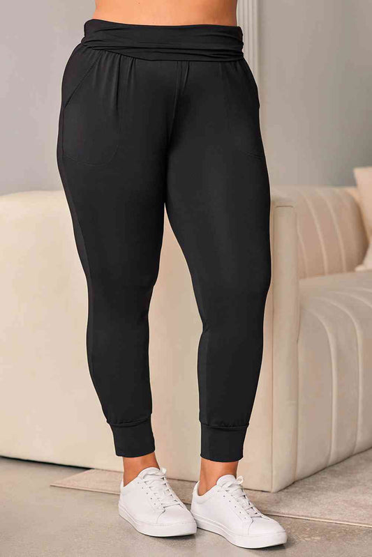 Pantalon skinny taille haute de grande taille