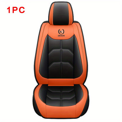 Universal Premium PU Car Seat Cover - Full Wrapping Edge Seat Protector for SUV, Van, and Truck - Protects Seats from Dirt, Sweat, and Scratches