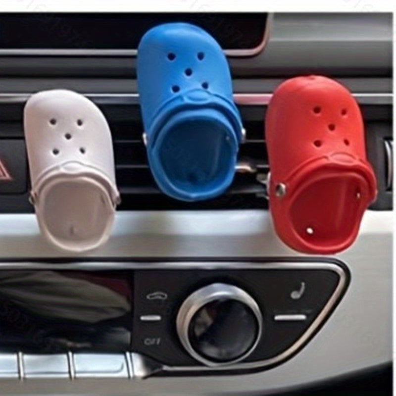 3pcs Cute Shoe-Shaped Car Fragrance Diffuser - Perfume Ventilation Clip for Creative Car Accessories Decoration