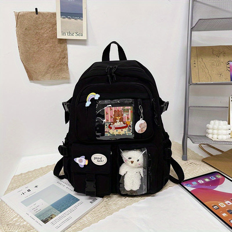 Stylish Large Capacity Backpack for High School Girls - Perfect for Junior High Students!