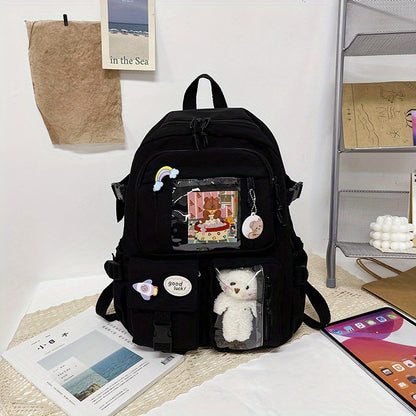 Stylish Large Capacity Backpack for High School Girls - Perfect for Junior High Students!