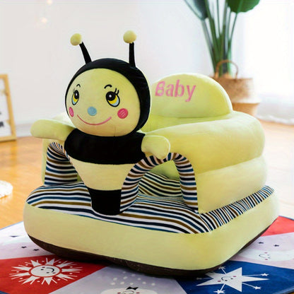 45cm/17.71in Plush Toy Practice Sitting Seat - Comfortable Learning Seat for Baby & Toddler - Cartoon Seat for Comfort & Fun!