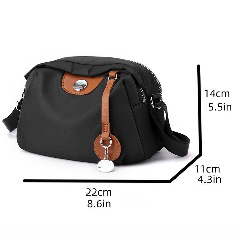 Sac à bandoulière en nylon pour femme – Léger, élégant et compact ! 