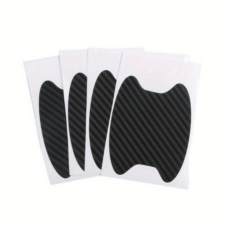 4pcs Car Door Sticker Carbon Fiber Scratches Resistant Cover Auto Handle Protection Film Exterior Styling Car Accessories