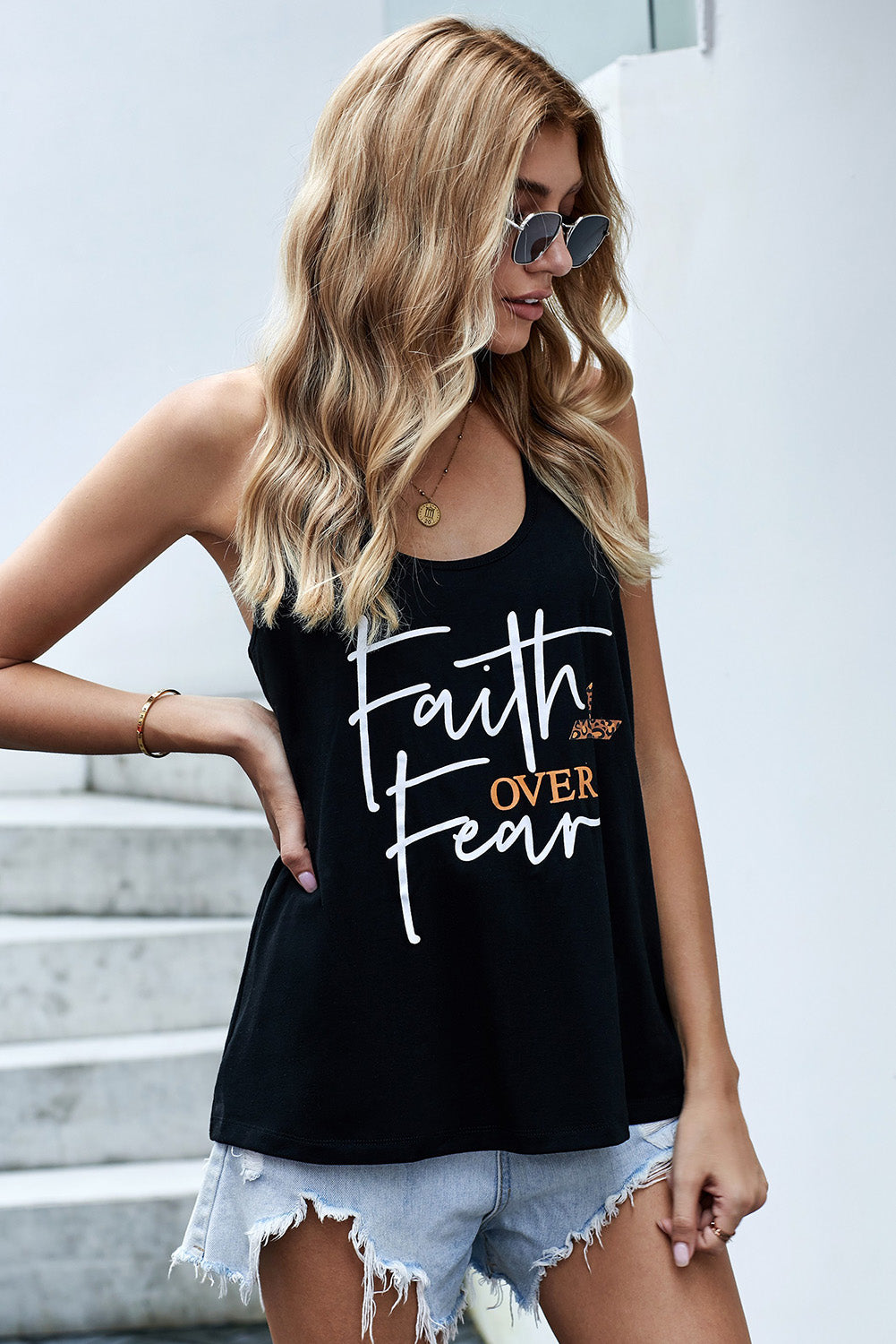 Cross Faith Over Fear Tank