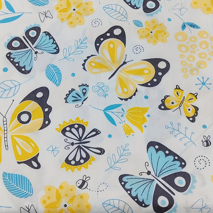 Tissu en coton sergé imprimé papillon, 8 pièces/ensemble, vêtements Patchwork pour bricolage, matériel de couture et de Quilting 