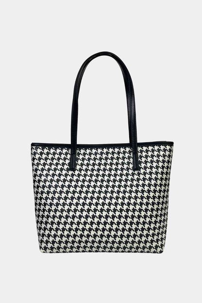 Printed PU Leather Tote Bag