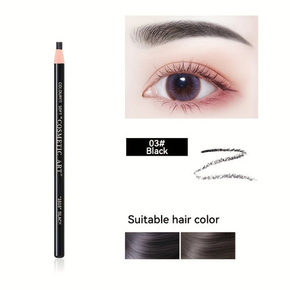 Sweat and Smudge-Proof Tear-Off Eyebrow Pencil - Natural Color Rendering and Easy to Use