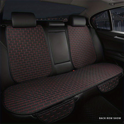 Upgrade Your Car Interior with this Universal Rear Seat Cover & Cushion Pad - Includes Backrest & Headrest Cover!