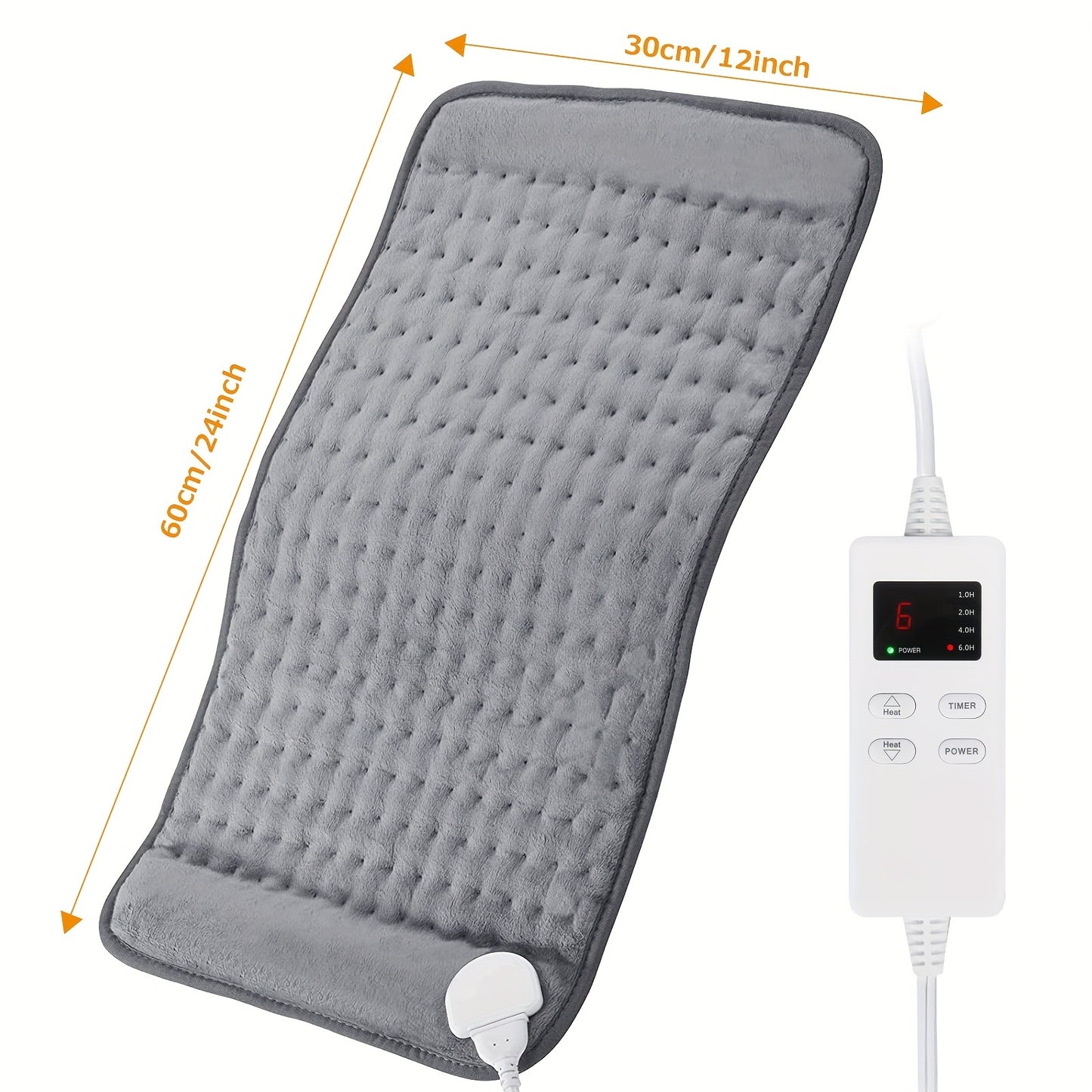 6 Adjustable Temperatures & Timing: Washable Heated Blanket with Digital Display & Overheat Protection - Perfect Electric Neck & Shoulder Heater Heating Pad!