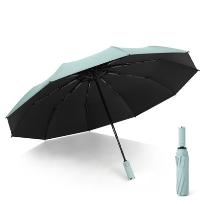 Stay Dry in Any Weather with this Fully Automatic 10 Ribs Rain Or Shine Umbrella - Multiple Colors Available!